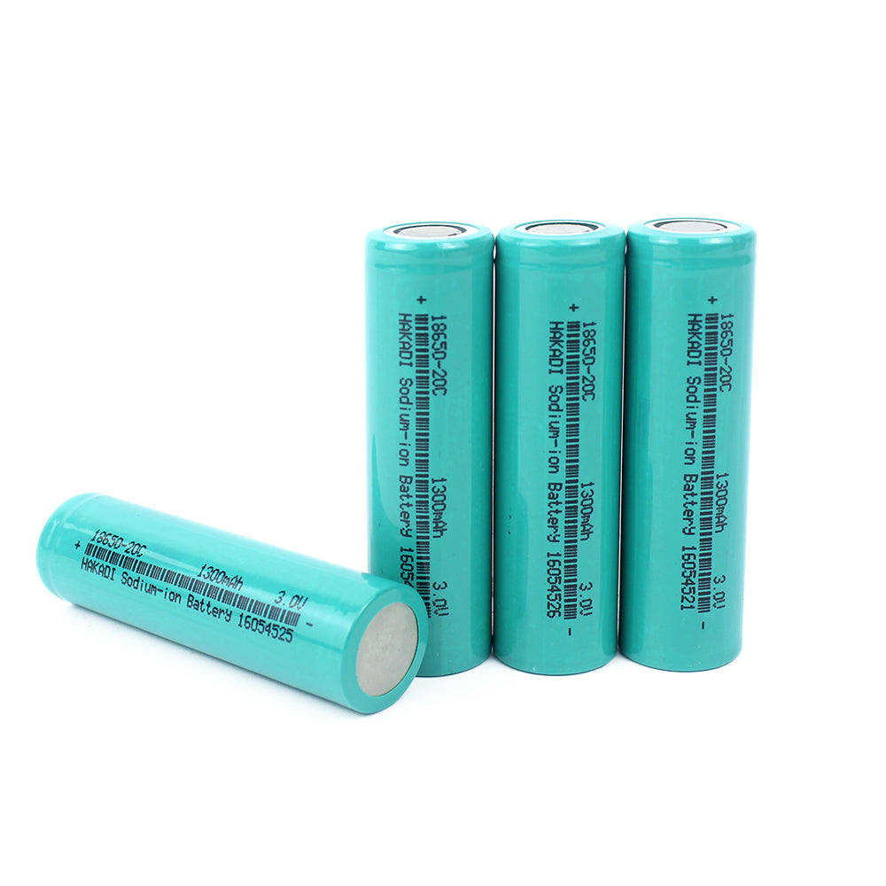 Sodium-ion 18650 3V 1300mAh Cells Discharge 20C NA Battery Rechargeable For E-bike Power Tools DIY 12V 24V 48V 72V Battery Pack