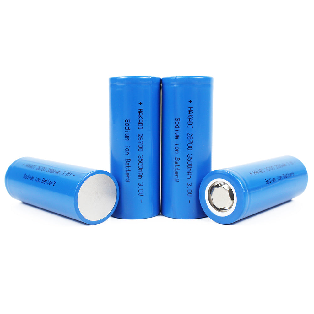 Sodium-ion Battery 26700 3V 3500mAh SIB Rechargeable NA Cell Cycle Life 3000+ For E-bike Power Tools