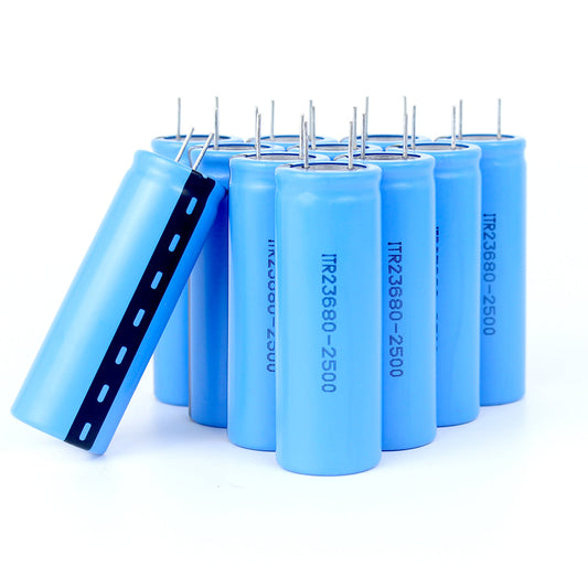 Yfbattery LTO 2.4V 2500mAh 23680 Lithium Titanate Cell 15C Power Rechargeable Low Temperature Battery Cells 5000 Cycle Times